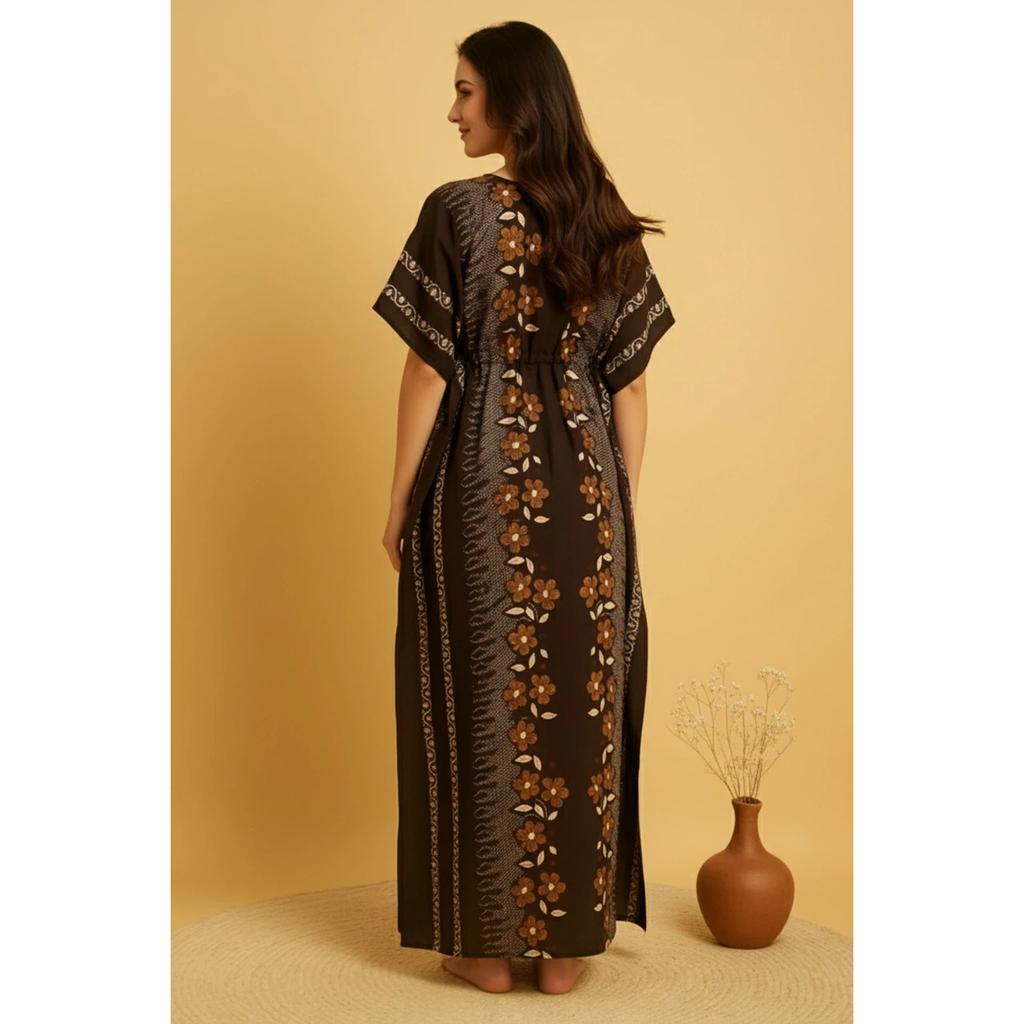 Bloemenprint Dames Kaftan Jurk Indiase Mooie Dagelijkse Slaapkleding Nachtjapon