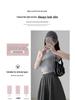 Women's Summer 2025 Gray Ballet-Style High-Waisted A-Line Wide-Leg Loose Casual Shorts