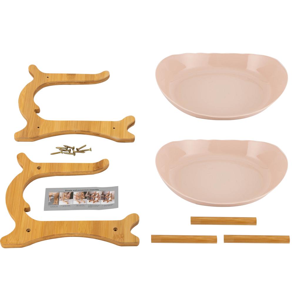 2 Tier Fruit Bowl Fruit Basket Stand Fruit Serving Tray for Kitchen Counter