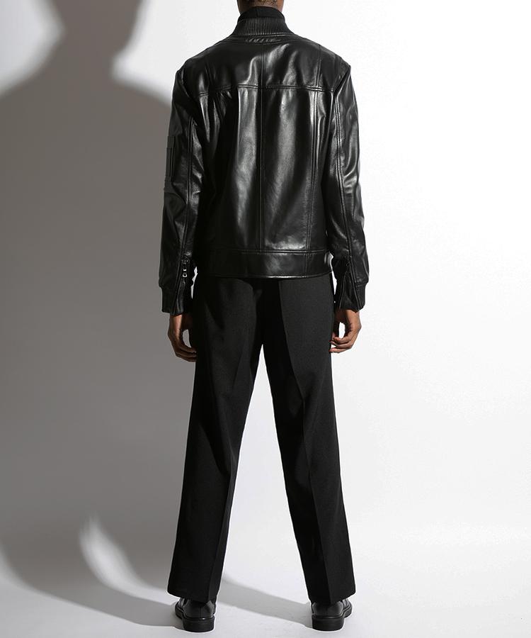 Seuteulaikeu Elegant Pintuck Trousers (Black)