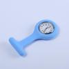 Korean Style Silicone Nurse Clip-on Pocket Watch: Cute, Simple, Waterproof Brooch for Female Students and Doctors.
