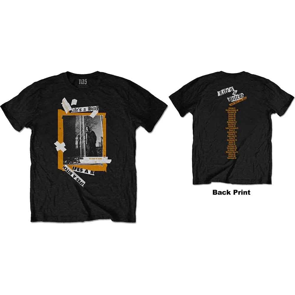 Nas NASTS03MB03 T-Shirt, Black, Large 3XL