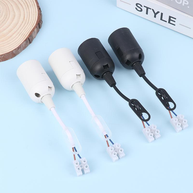 5Pcs E27 Lamp Holder Construction Socket Lamp Holder With Cable Construction Site Socket Renovation Socket Lighting Accessories
