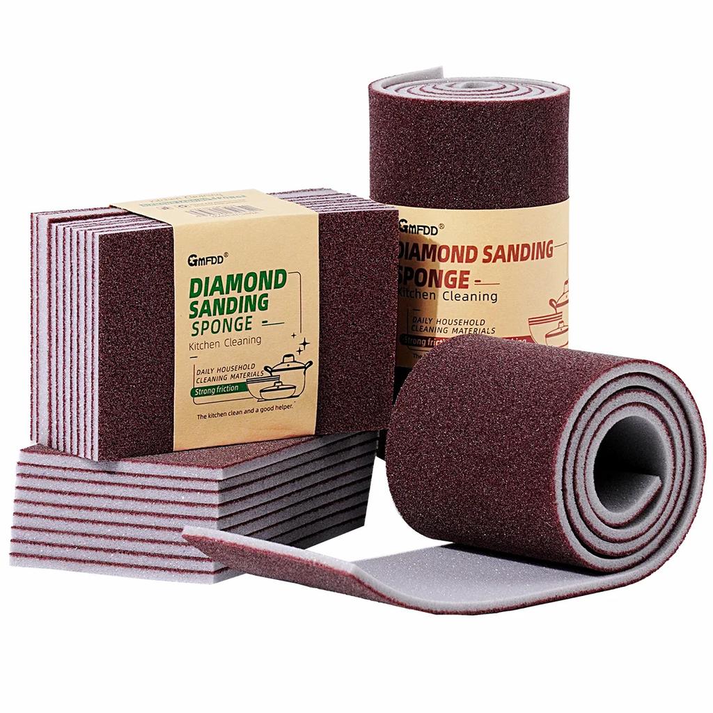 Kitchen Sponge Magic Sponge Eraser Carborundum Removing Rust Cleaning Brush Descaling Clean Rub for Cooktop Pot Dish Sponges