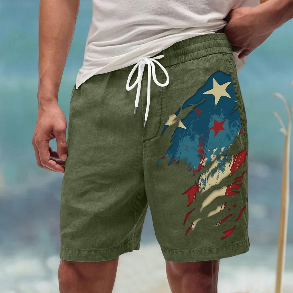 Men's Summer Large Casual Loose Sports Pants Beach Shorts