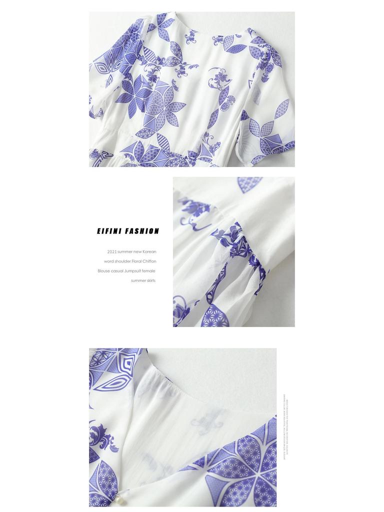 Elegantes Seidenkleid aus Maulbeerseide: Neuer Sommer-Eingang, Mittellang, Taillenbetonend, Bedrucktes Design