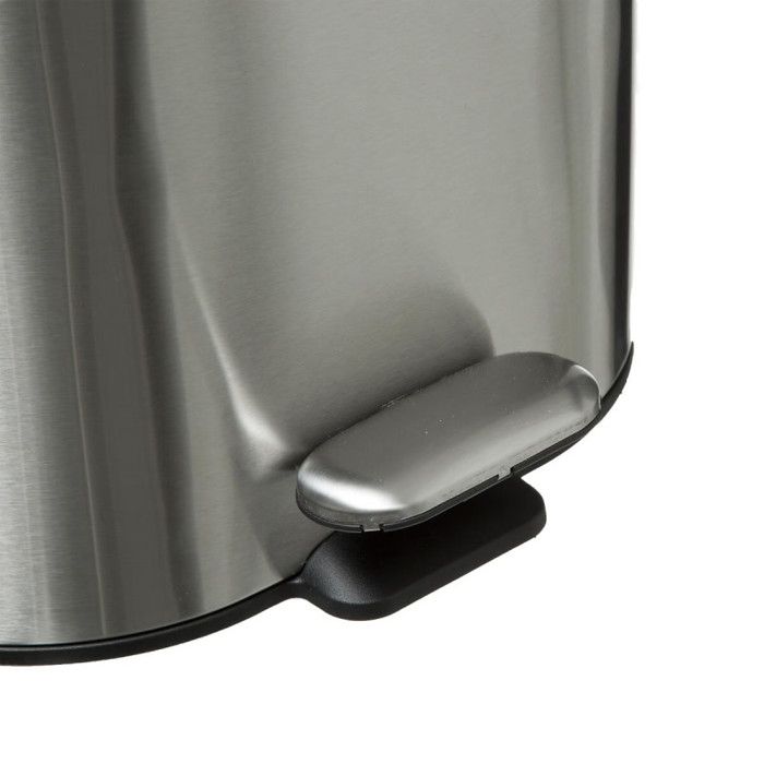 "Softclose" Trash Can with Sili Metal Pedal 6 L Atmosphéra - Stainless Steel