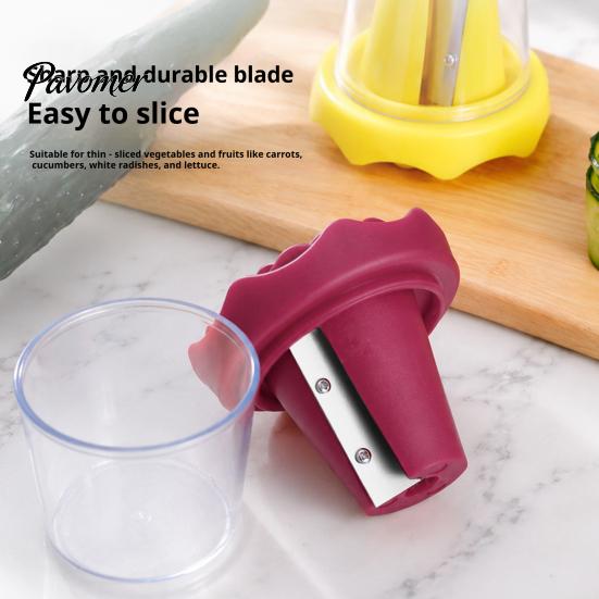 Salad Presentation Tool Spiral Vegetable Curler, Stainless Steel Blade Handheld Twister, Creative Kitchen for Rotatable Fruit Cutter Carrots Cucumbers