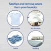 Laundry Sanitizer Additive Kills 99.9% Bacteria Odor Eliminator No Bleach Works in Cold Water Fabric Safe