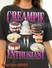 Футболка Comfort Colors® с винтажным принтом торта «Creampie Enthusiast», Смешная ретро-футболка с мемом, Дерзкая футболка в стиле Y2K Streetwear с юмором