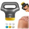Massology Pro Massage , 12 - Level Adjustable Portable Home Massage Tool With 3 Massages Heads For Back, Neck, Body