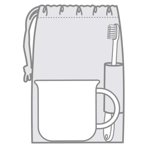 Skater Lunch Box/Cup Bag, 21x15cm with Gusset, Curious George Design, Boy, Made In Japan, KB62-A