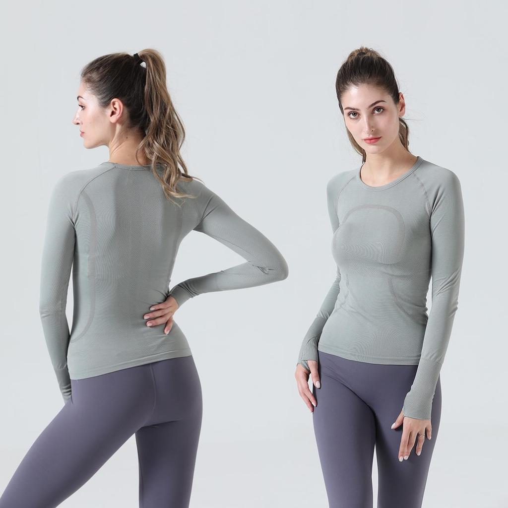 Damen 2.0 Langarm Yoga-Top - Atmungsaktives Fitness-Laufshirt