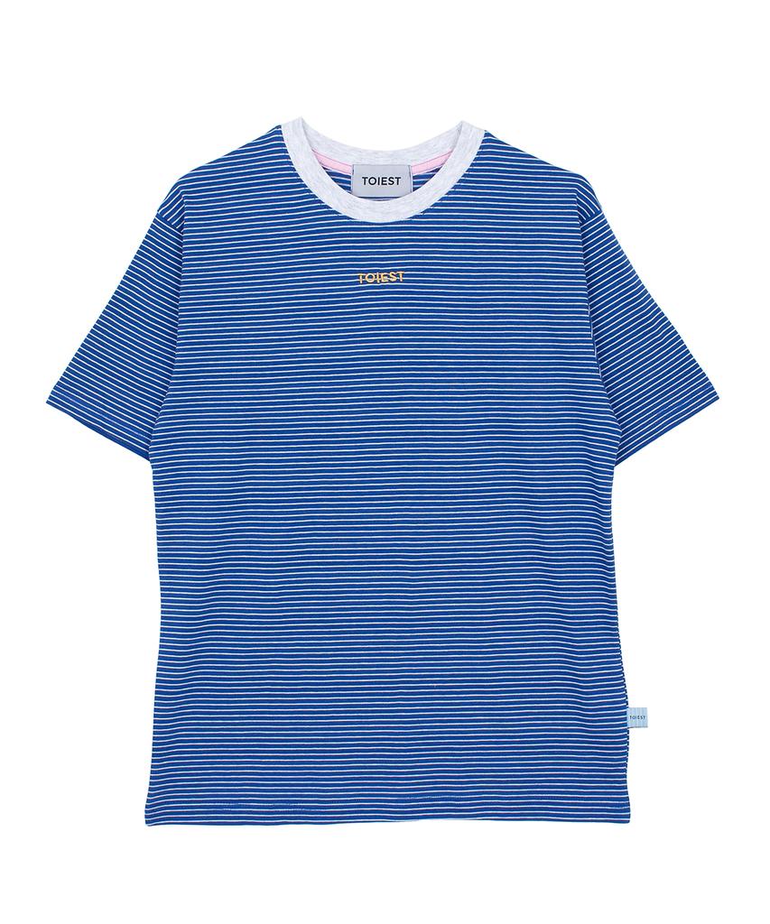 TOIEST Blue Striped T-Shirt