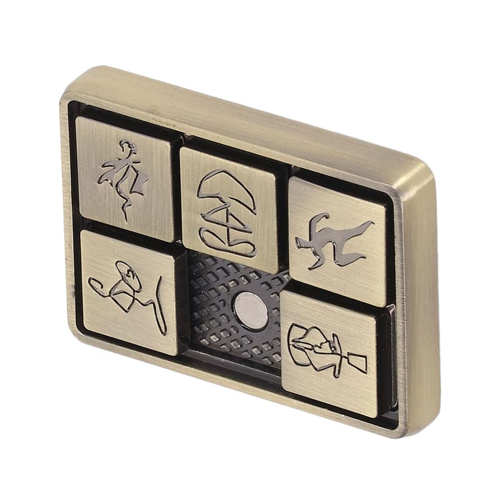 Kovová posuvná hračka Speciální vzory ?Antistresová úzkostná hračka s posuvníkem na prst