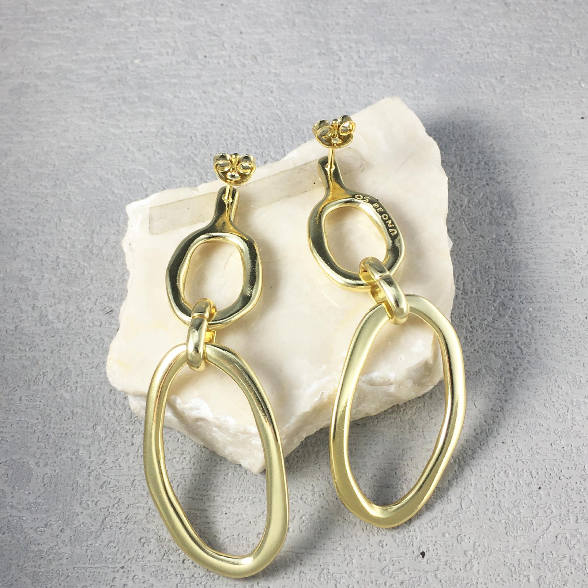 2024 UNOde50 Geometric Women s Earrings - Romantic European & American Fashion Jewelry Gift Electroplated