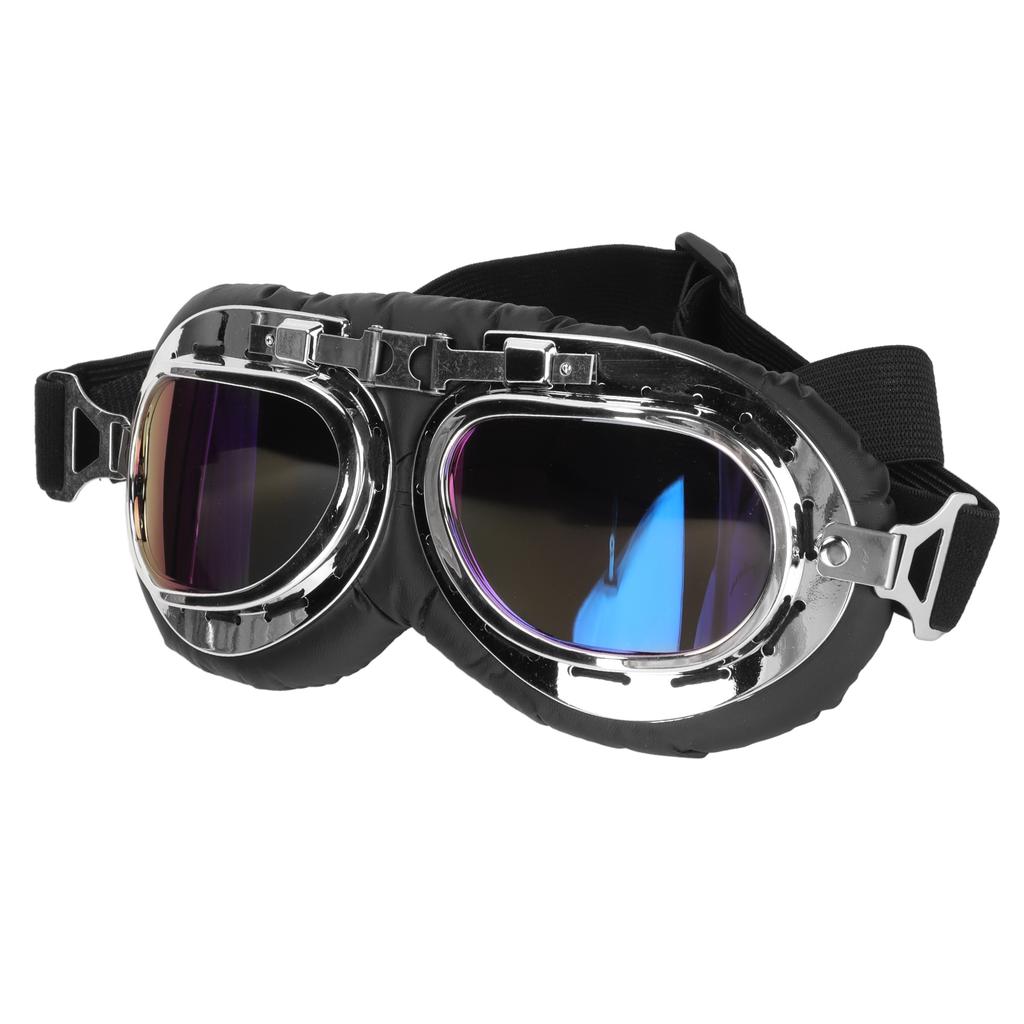 Dog Goggles Dog Eye Protection Sunglasses with Folding Frame and Elastic Strap for Medium Large Dog