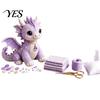Kids Sea Animal Kit DIY Patchwork Doll Kit, Handmade Gnome Sewing Set Crafts for Home Decor, Fabric Cartoon Dragon Beginner