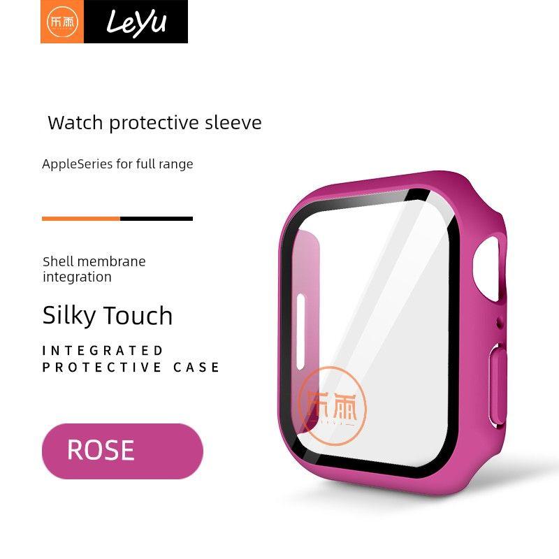 

Leyu Watch Protective Case Silicone Full Cover Transparent Apple Rose Application: S7 ~ 9 generation [41mm dial]]