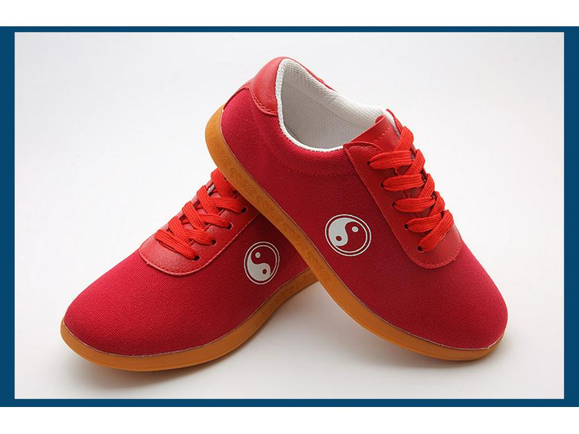 Unisex plátěné boty na Tai Chi s šlachovitou podrážkou pro trénink a soutěže bojových umění, vhodné pro děti i dospělé