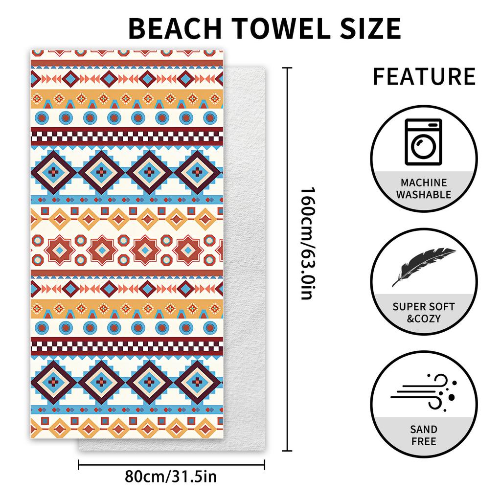 New, Double-sided Velvet Beach Towel, Support Surf Towel, Sports Towel.