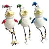 Humorous Housewarming Gift Funny Chicken Decor Yard Art, Resin Rooster Outdoor Statues, Art Creative Sculptures for Patio Garden Balcony Ornaments