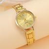2025 Fashion Women Elagant Watch Casual Simple Steel Strap Quartz Watch Love Bracelet 2PCs Set Temperament Wearing Style