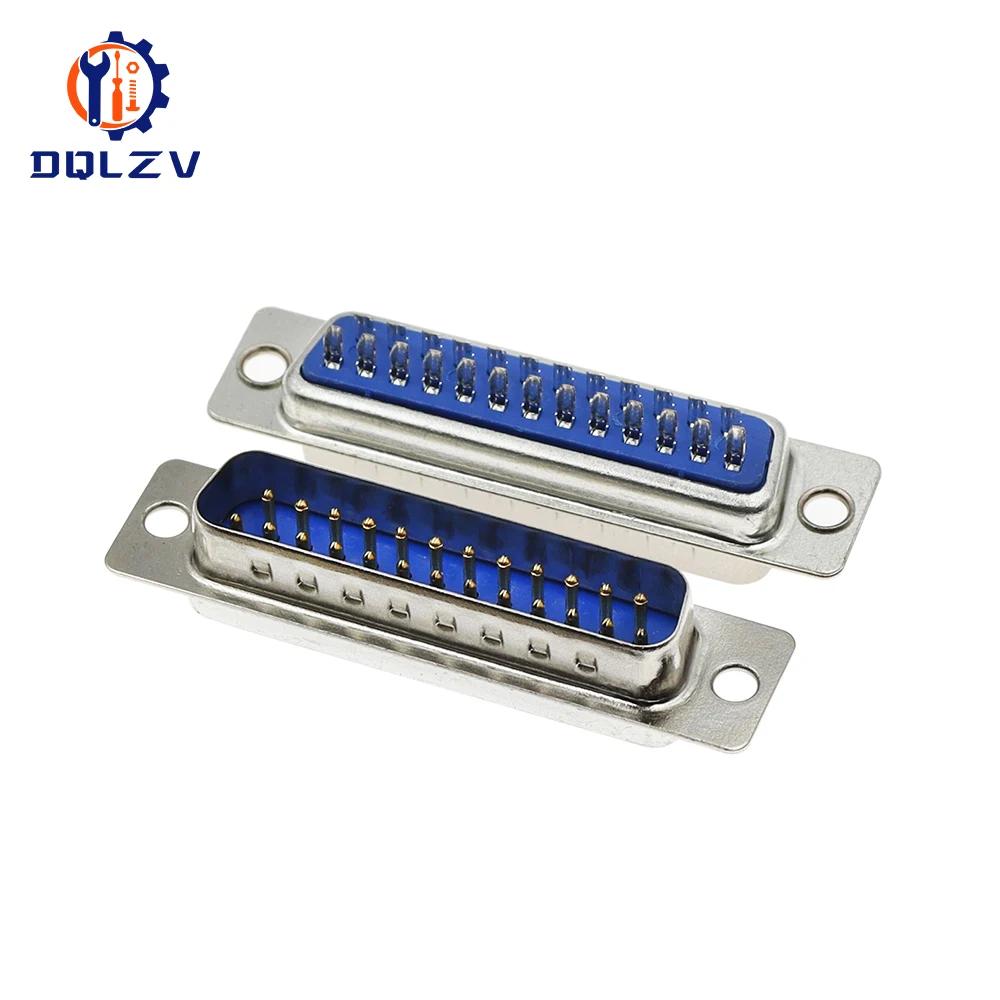 5PCS D-SUB 9 15 25 37 Pin Male Female Solder Type Connector DIP Straight Mount Serial Port Adapter 2 Rows DB9 DB15 DB25 DB37