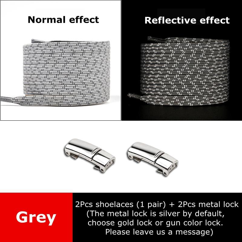 Magnetic Shoelaces for Sneakers Elastic Laces Without Ties Kids Adult Quick Shoe Lace Reflective No Tie Shoe Laces Rubber Bands