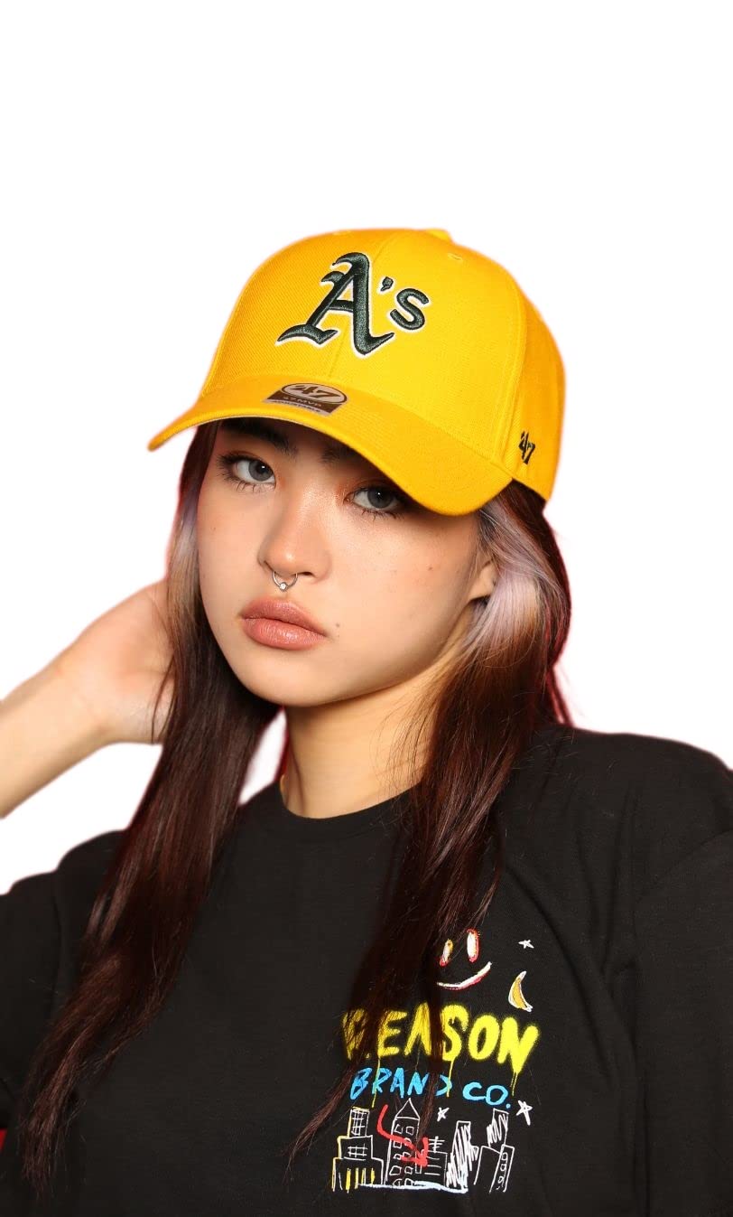 Кепка MVP Forty Seven Oakland Athletics Золотая Кепка Oakland Athletics  47 6-панельная
