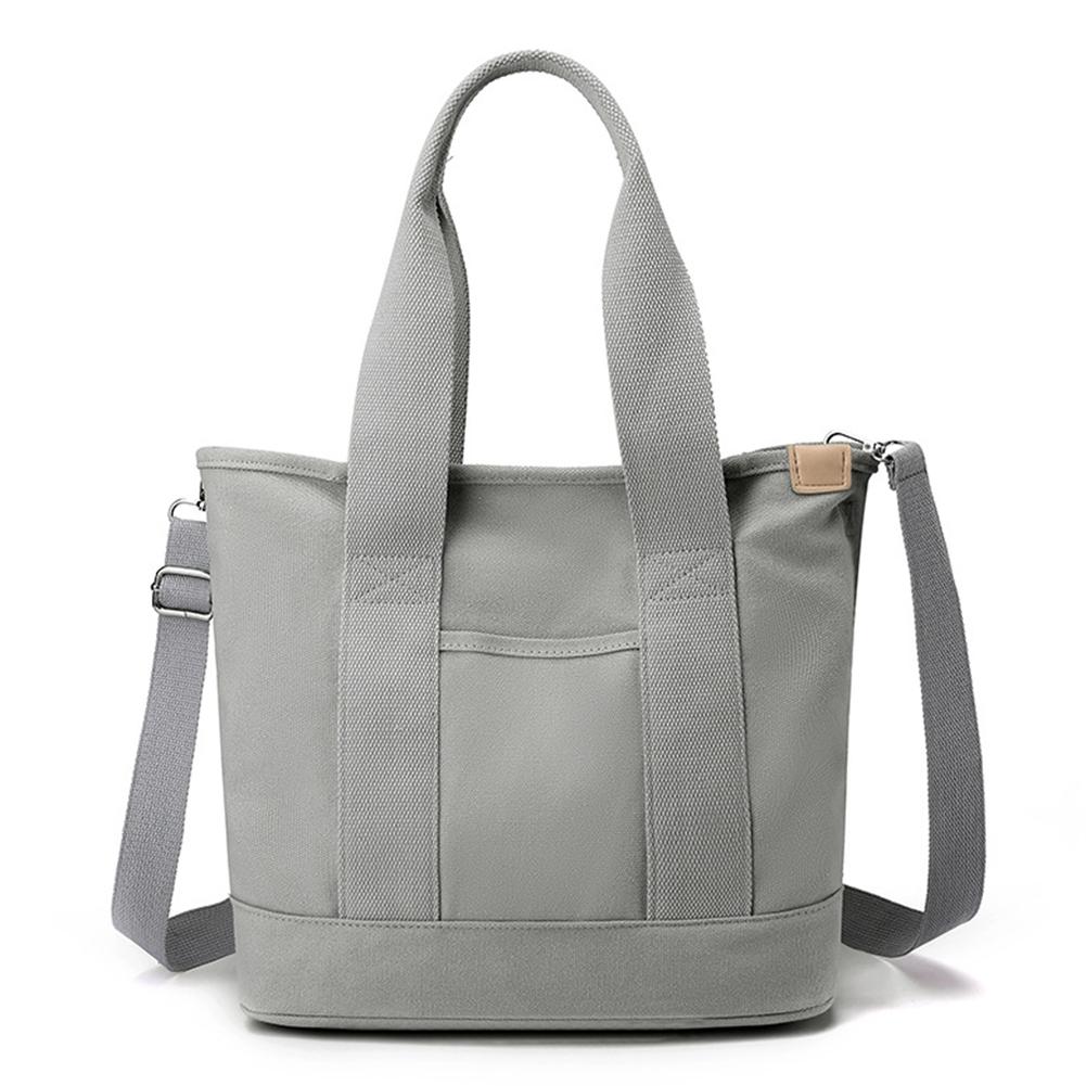 Women Crossbody Bag Large Capacity Canvas Underarm Bag Adjustable Strap Multi-compartment Lightweight for Office Travel