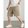 Hengyuanxiang Men's Pure Cotton Loose Cargo Shorts