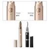 2 in 1 Beauty Tool Convenient Ladies' Electric Eyebrow Shaping Tool Heating Eyelash Curler Delicate Face Hair Trimmer