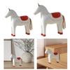 Wooden Horse Ornament Statue Birthday Gift Collectible Desktop Animal Sculpture Decor for Entrance Cabinet Fireplace