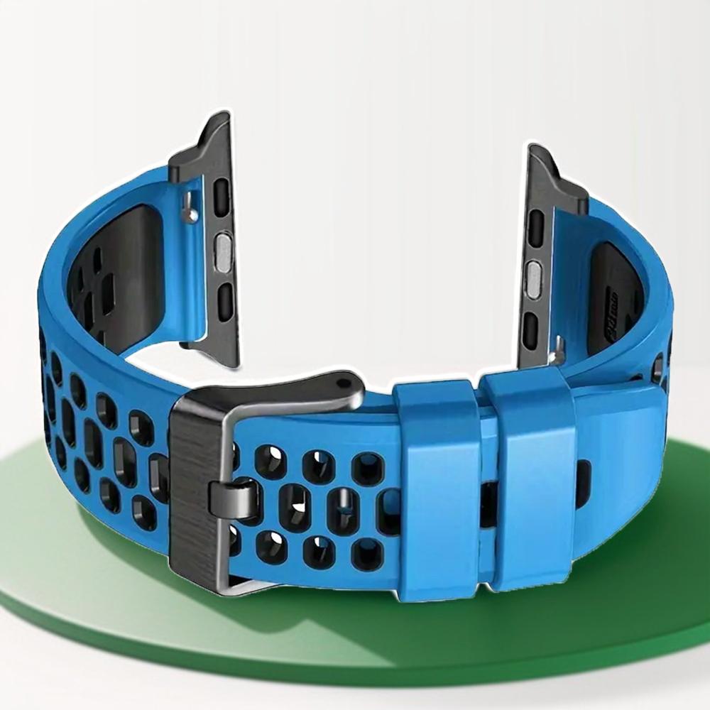 Silicone Watch Band Strap Compatible with Apple Watch Series 10 SE Ultra 2 Bracelet 49mm 46MM 45MM 44MM 42mm Wristband Accessory