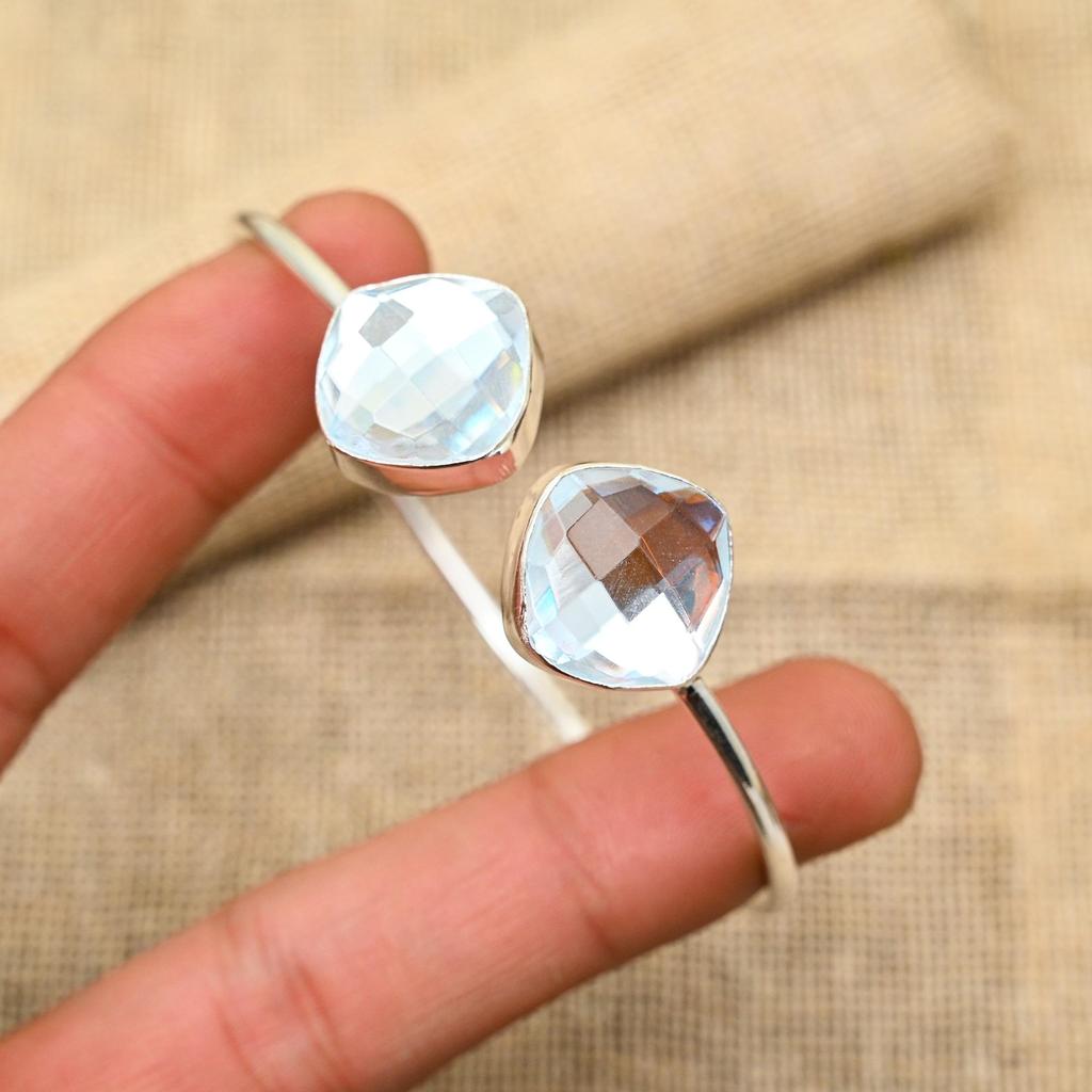 Aufwändiger Regenbogen-Mystic-Topas-Edelstein, handgefertigter Schmuck aus 925er Sterlingsilber für Sie