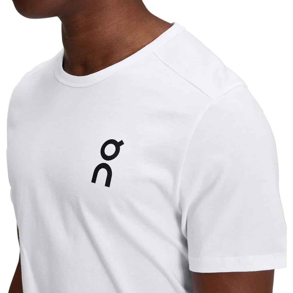 On Frt Logo Printed Fitted Crew Neck Short Sleeve T-Shirt Men T-Shirts White 1MD10540069
