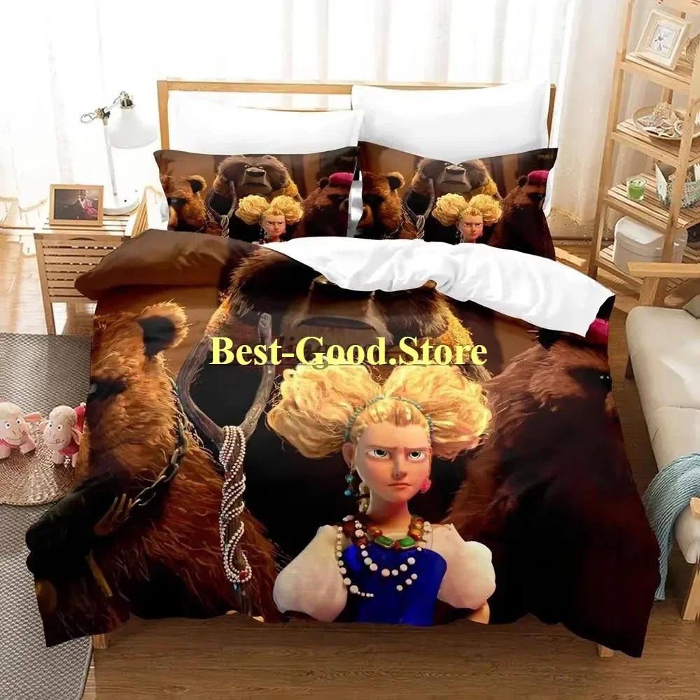Wolf PUSS IN BOOTS Bedding Set Printed Bed Set With Pillowcase Bed Duvet Cover Soft Single Double Queen Super King Size
