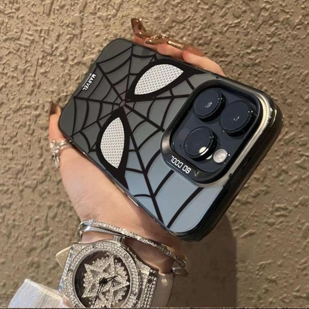 Spider-Man Silberne Handyhülle für iPhone 12 Pro Max/13/14/15/16/17 - Trendy und Cool mit 15 Farboptionen