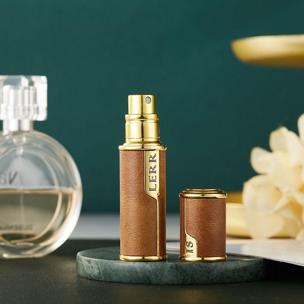 Fragrance Bottom-filled Bottle Fine Mist Self-pumping 5ML Leather Spray Bottle Cologne Moisturizer Atomizer Atomizer Travel