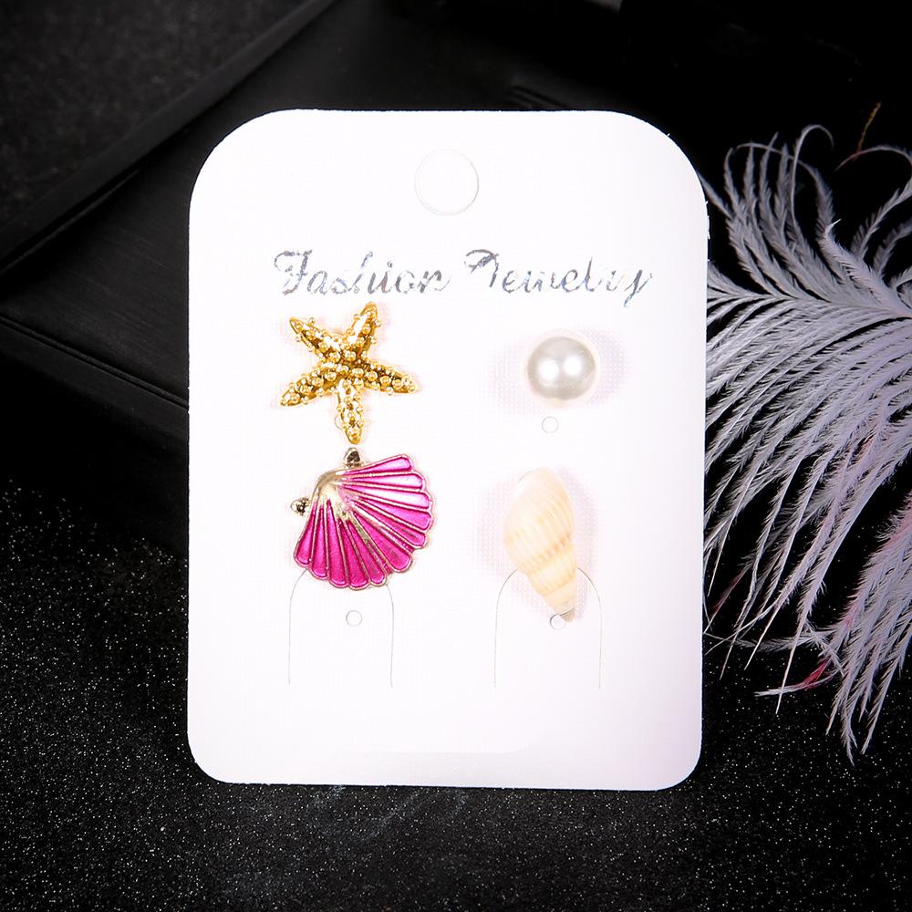 New Product, Temperament Popular Stud Earrings, Starfish Shell Earrings, Colorful Earrings.