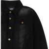 WE11DONE Fitted Single-Breasted Long Sleeve Jacket Men Jackets Black WD-JK2-24-082-U-BK