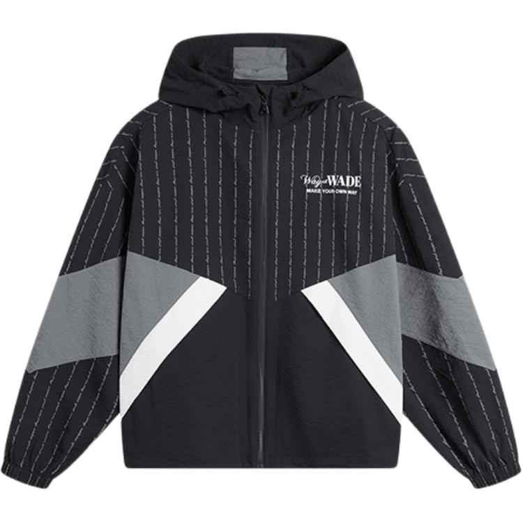 

Li Ning Wade Series Простая Универсальная Удобная Полосатая Цветной блок Свободная Легкая Спортивная Куртка Мужские Куртки Черный AFDU399-9 M