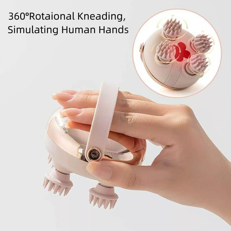 New Rechargeable Head Massage Instrument Waterproof Body Massage Head Massager Scalp Stress Scalp Massager Body Relaxation