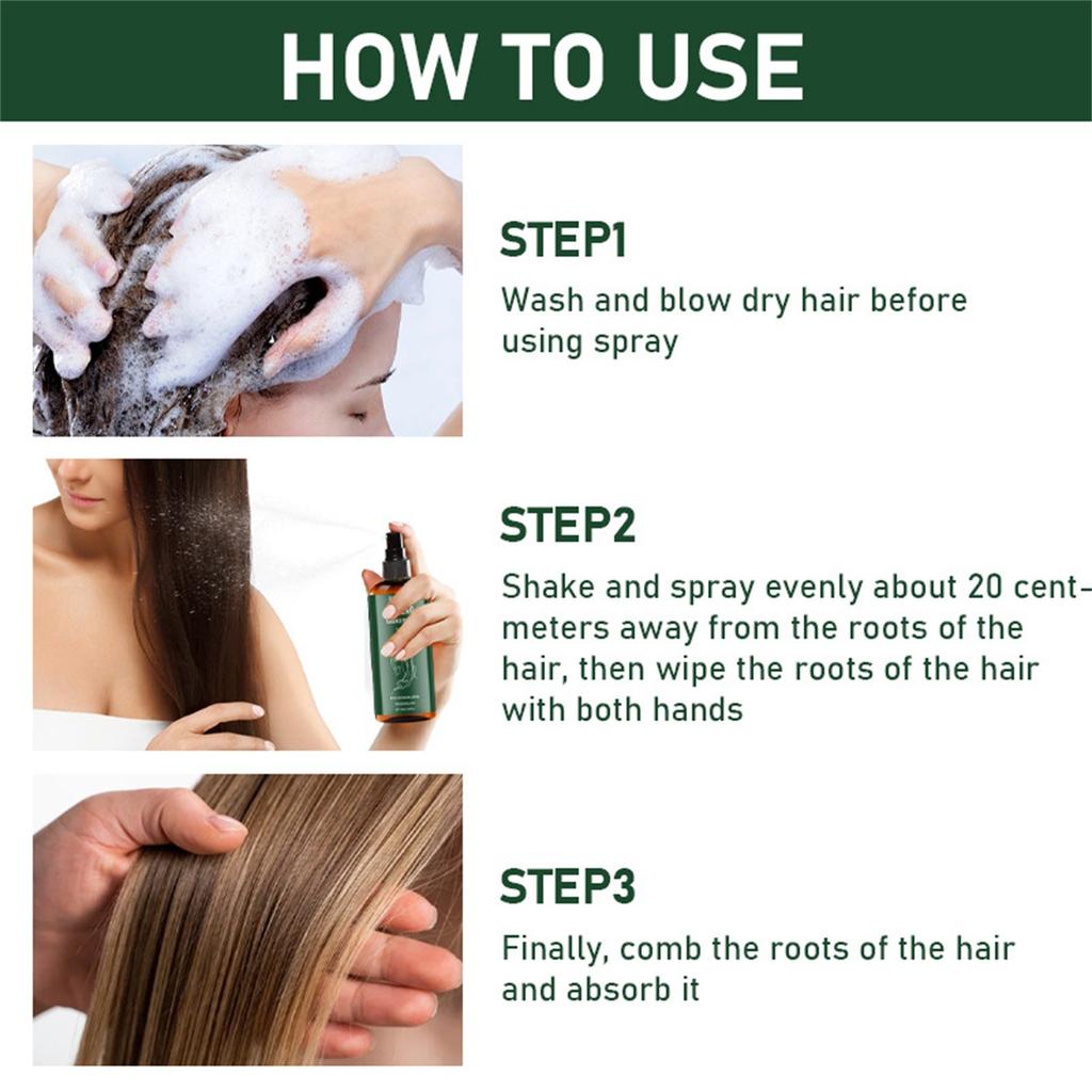 Ginseng Hair Care Serum Oil 100ml Anti-frizzy Soft Care Perm Dry Damaged Long-lasting Fragrancy Spray