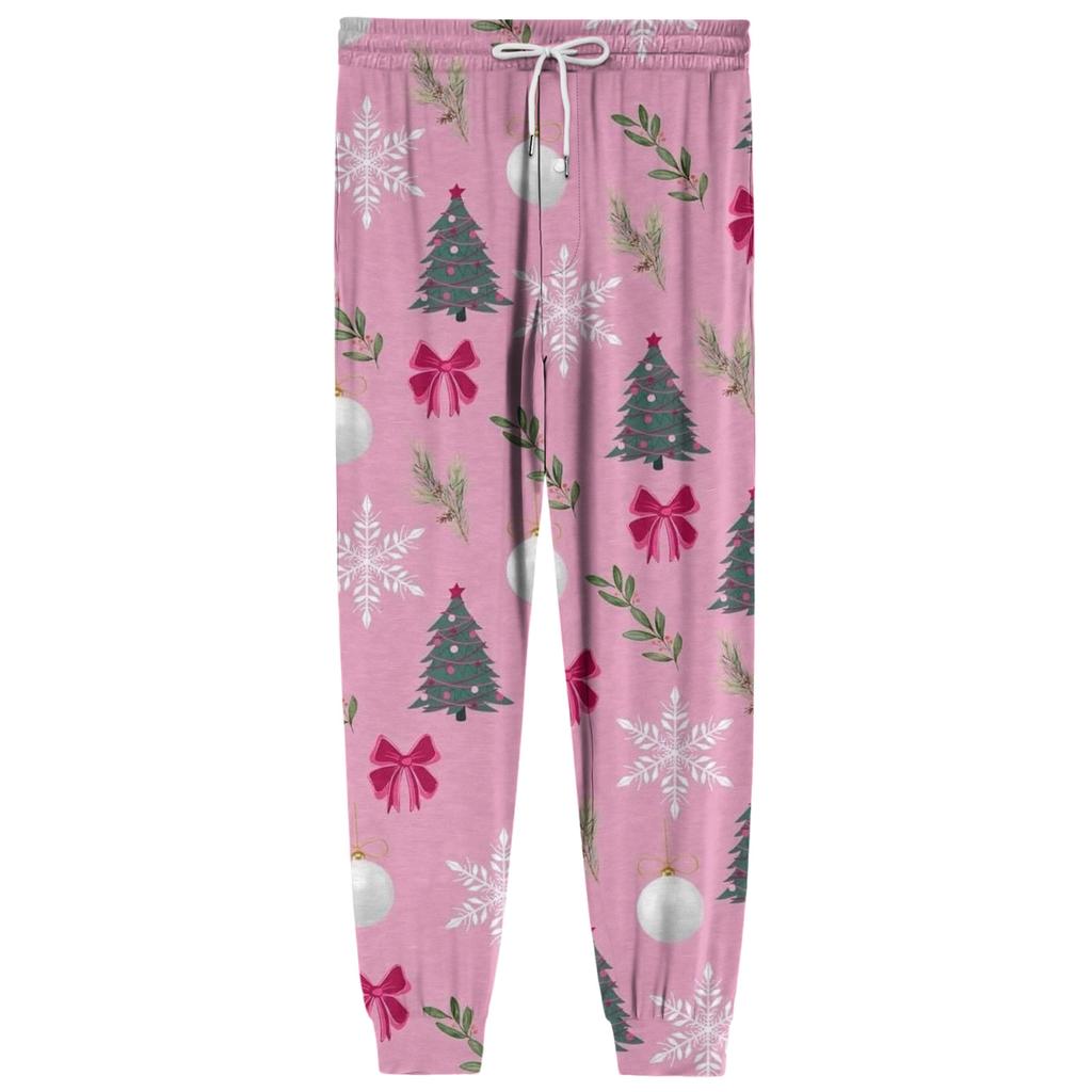 Men's Drawstring Pocket Casual Pants, Checkered Striped Printed Pocket Casual Pants, Home Sleeping Pants