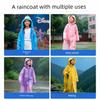 Non-Disposable Raincoat for Children, Can Be Worn over School Bags, Suitable for Boys and Girls, Waterproof, Rainstorm-Proof, Thickened Outdoor