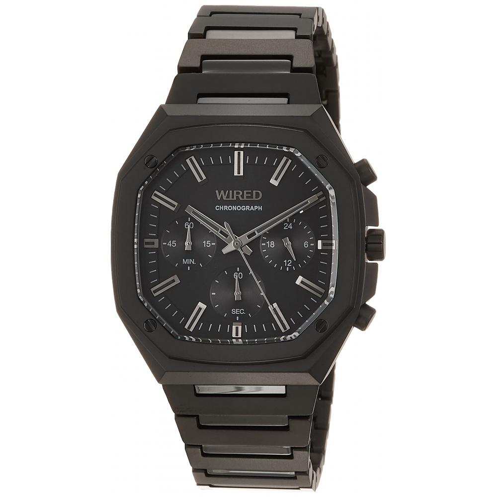 

[Часы Seiko] Проводные часы REFLECTION Octagon Octagon Модель AGAT447 мужские черные