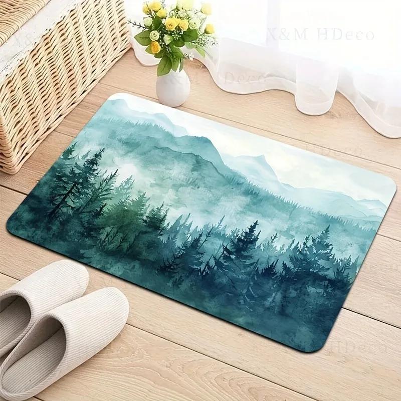1PC Pumpkin pattern Door Mats Kitchen Rugs Non-Slip Pop arts design Living room Rugs Bath Mat Carpet for Home Sink Laundry Decor