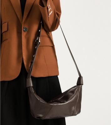 Damen Natürliches Rindsleder Knödeltasche Für Damen Lässig Minimalistisch Verstellbar Crossbody Hobos Tasche Pendlertasche Zubehör
